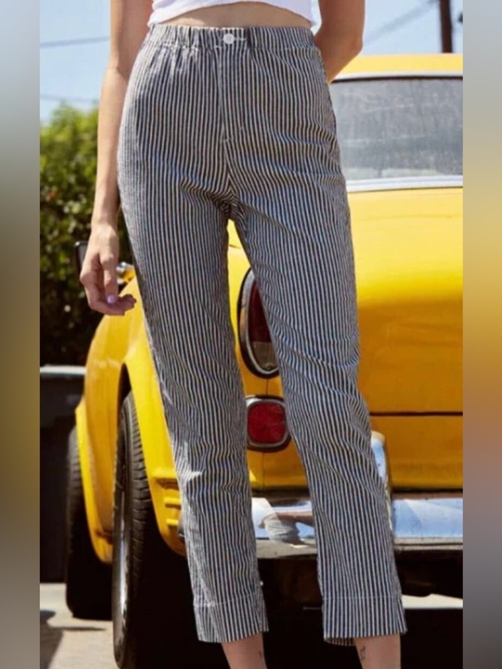 Brandy Melville striped capris